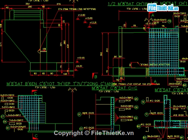 thiết kế cầu,cầu bản,cad cầu bản